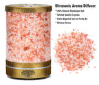 Essential Oil Diffuser, Aromatherapy Diffuser Himalayan Pink Salt Crystal, Diffusers for Essential Oils with 7 Color Lights 2 Mi