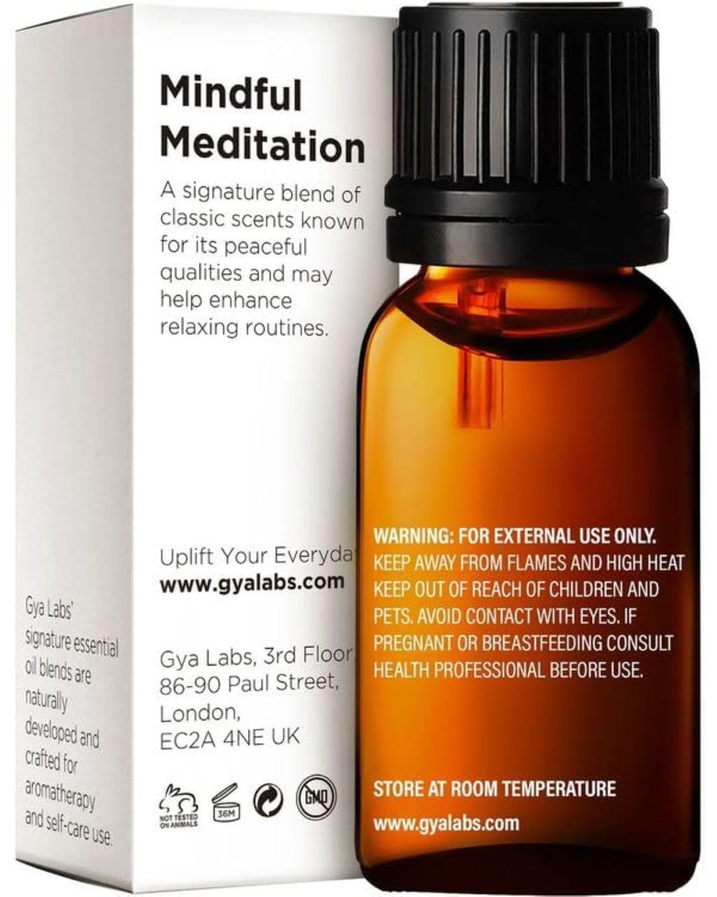 Gya Labs Mindful Meditation Essential Oil Blend - 100% Pure Natural Undiluted Meditation Essential Oil - Grounding & Relaxing (0