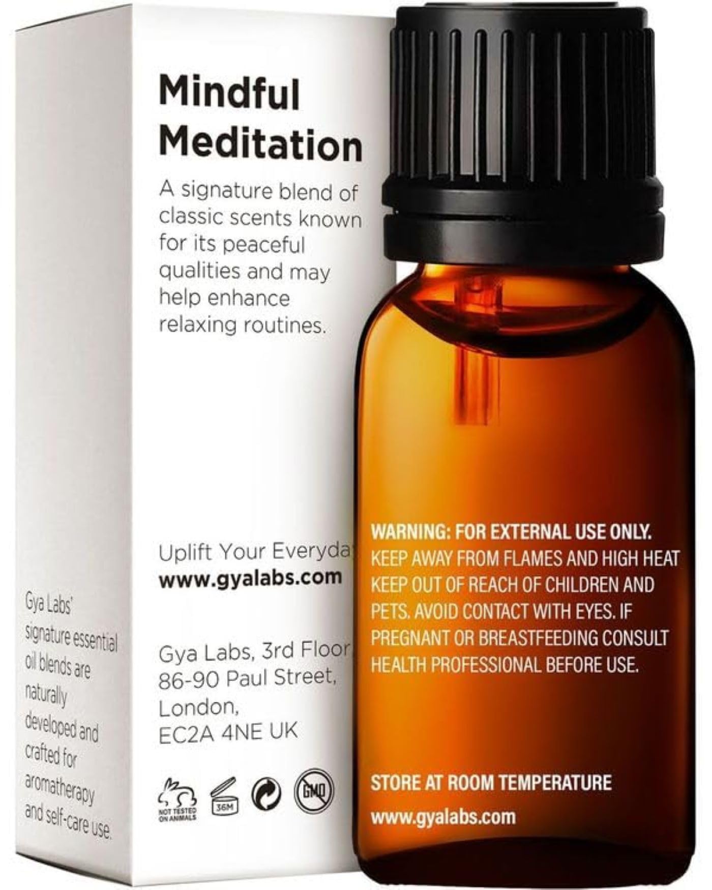 Gya Labs Mindful Meditation Essential Oil Blend - 100% Pure Natural Undiluted Meditation Essential Oil - Grounding & Relaxing (0