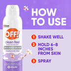 OFF! Clean Feel Picaridin Insect Repellent Aerosol Value Pack, 2 Cans, 10 oz Total