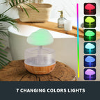 Weljoy Zen Raining Cloud Night Light Aromatherapy Essential Oil Diffuser Micro Humidifier Desk Fountain Bedside Sleeping Relaxin