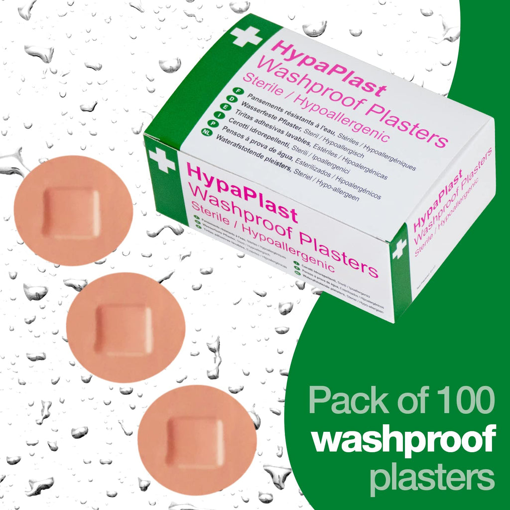 HypaPlast Washproof Spot Plasters - 2.5cm Diameter (Pack of 100)