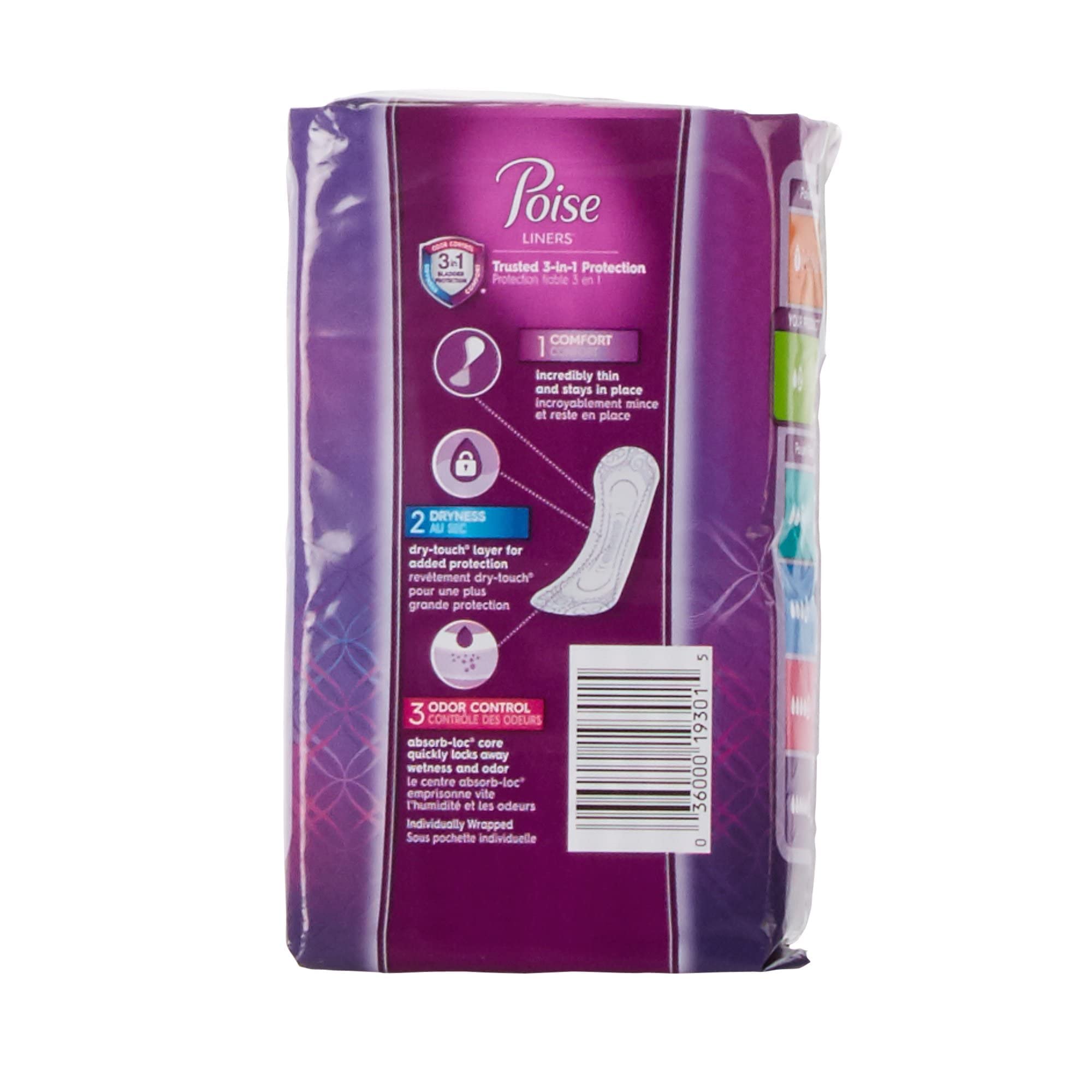 Poise Pantiliners 26 Count (Pack of 3)