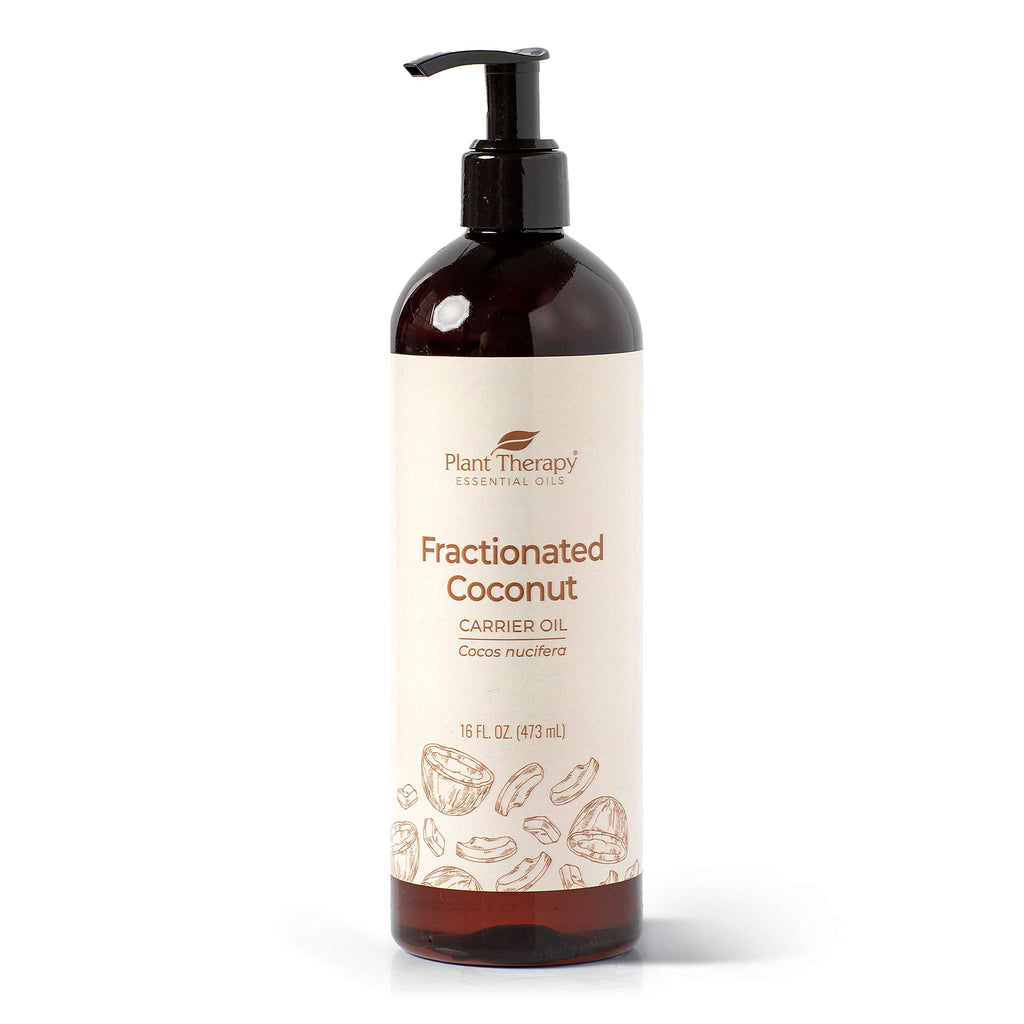 Plant Therapy Fractionated Coconut Oil for Skin, Hair, Body, Diluted Essential Oils, 100% Pure, Natural Moisturizer, Massage & A