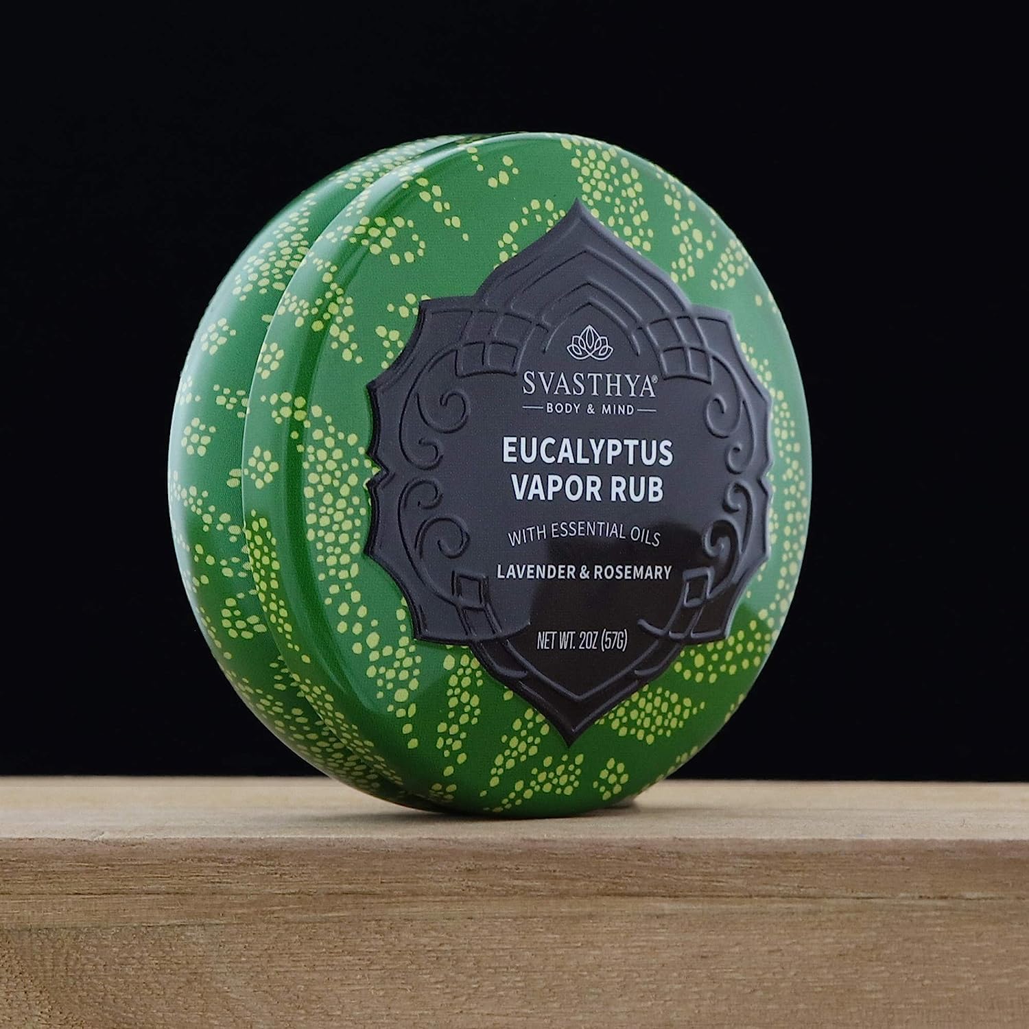 Svasthya Body & Mind Eucalyptus Vapor Rub - Opens Nasal Passages & Moisturizes The Skin, Cough, Stuffy Nose & Congestion Relief,