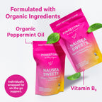 Pink Stork Organic Peppermint Sweets for Morning Sickness and Motion Sickness Support, Added Vitamin B6, 1st Trimester Pregnancy