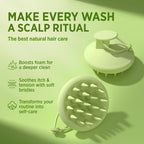 Roycederm Scalp Massager Brush Hair Scrubber - Soft Silicone Shampoo Brush for Scalp Care, Itchy Relief & Deep Cleansing - Ideal