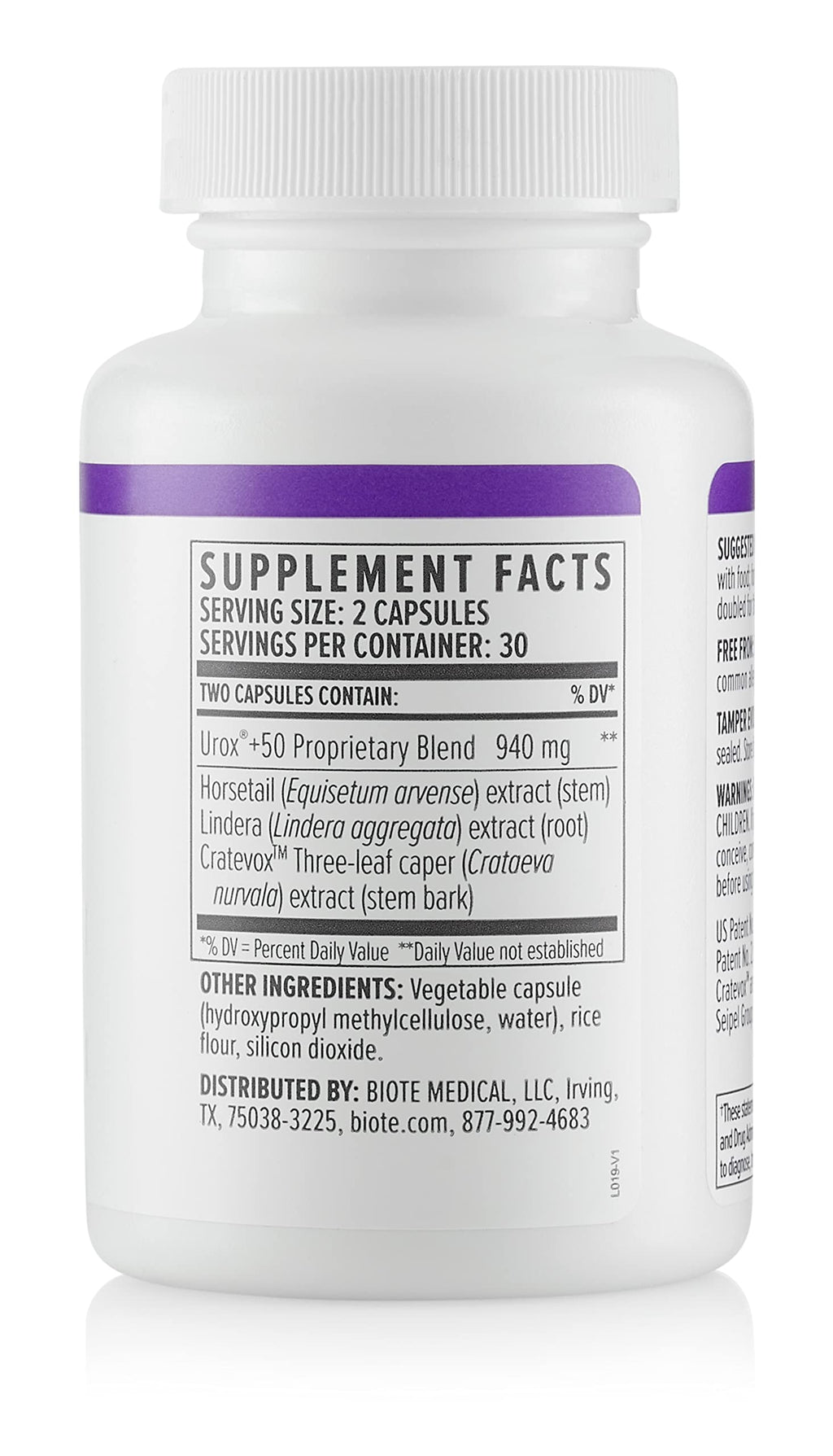 bioTE Nutraceuticals - Urox+ - Bladder Health (60 Capsules)