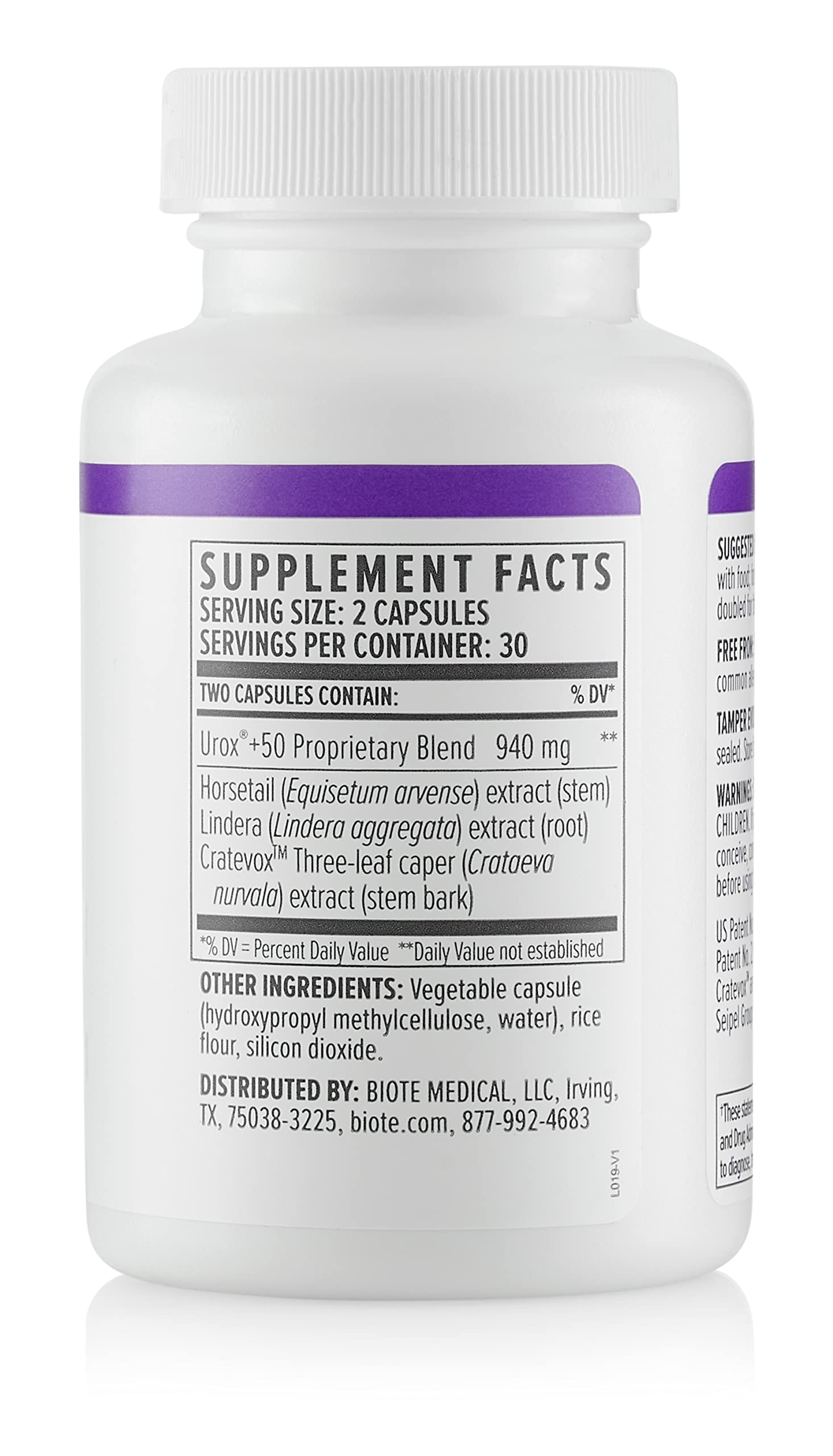 bioTE Nutraceuticals - Urox+ - Bladder Health (60 Capsules)