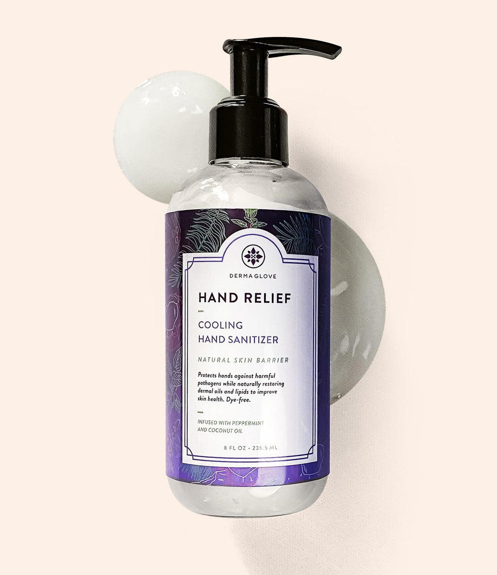 DERMAGLOVE HAND RELIEF - Moisturizing Gel Sanitizer That Protects Skin - Formulated With Vitamins A, C & E- Naturally Scented Mi