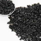 Orientrea 1.1lb Natural Crushed Obsidian Crystal Tumbled Chips-Healing Crystals Chips Bulk, Crushed Crystal Gemstones for Crafts