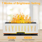 WENPHONE Colorful Essential Oil Diffuser, 7 Colors Flame Diffuser Changing Aromatherapy Diffuser, 200ml Cool Mist Ultrasonic Dif