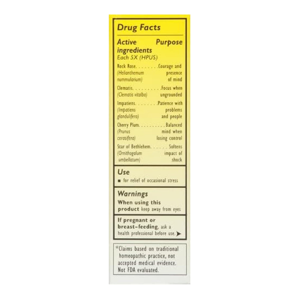 Bach REScUE REMEDY Dropper 20mL, Natural Stress Relief, Homeopathic Flower Essence, Vegan, gluten  Sugar-Free, Non-Habit Forming