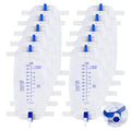 Geiserailie 1000ml Leg Bag Urinary Drainage Bag with Cloth Straps, 33.8oz Large Capacity Urine Leg Bag with Anti Reflux Valve, E