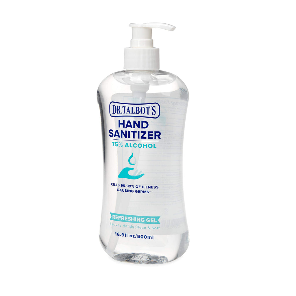 Dr. Talbots Refreshing Gel Hand Sanitizer With Easy Pump, Fragrance Free, 16.9 Fl Oz