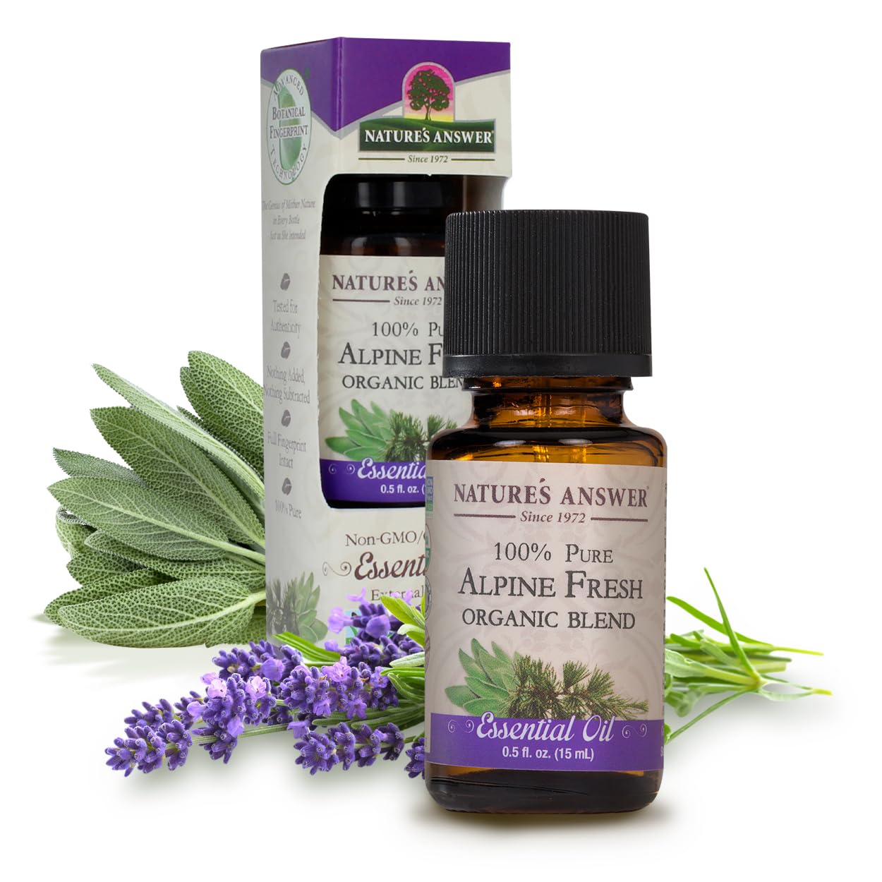 Natures Answer 100% Pure Organic Essential Oil Blend, 0.5-Ounce, Alpine Fresh