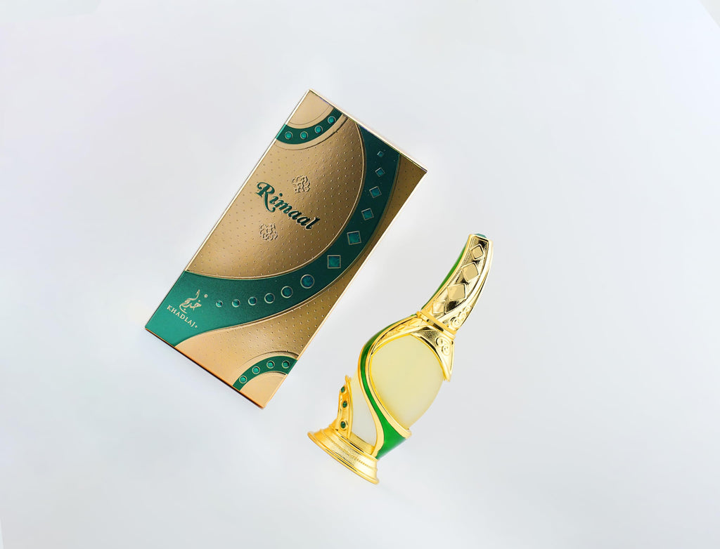 Khadlaj Rimaal Green Concentrated Perfume Oil for Unisex, 0.5 Ounce