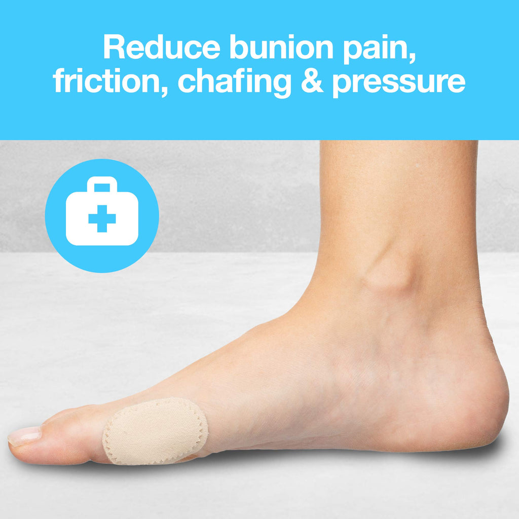 ZenToes Bunion Pain Relief Pads to Wear with Shoes - Moleskin Guards Protect Feet for Men and Women, All-Day Water-Resistant Sel