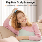 HEETA Scalp Massager Hair Growth, Soft Silicone Scalp Scrubber Shampoo Brush for Exfoliation, Dandruff Removal Head Massage Stre