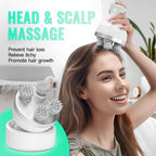 Queenwill Electric Cordless Scalp Massager Head Scalp Stress Relax, Handheld Portable Head Scratcher Massage for Hair Growth, Cl