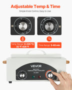 VEVOR High Temperature Autoclave Machine, 2L, 300W High Temperature Cleaner Machine Box with Adjustable Temperature and Time, Dr