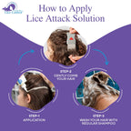 Kapow All-in-One Head Lice Treatment Kit for Family - Extra Strength Lice Shampoo, Spray & Comb for Kids & Adults, Sensitive Sca