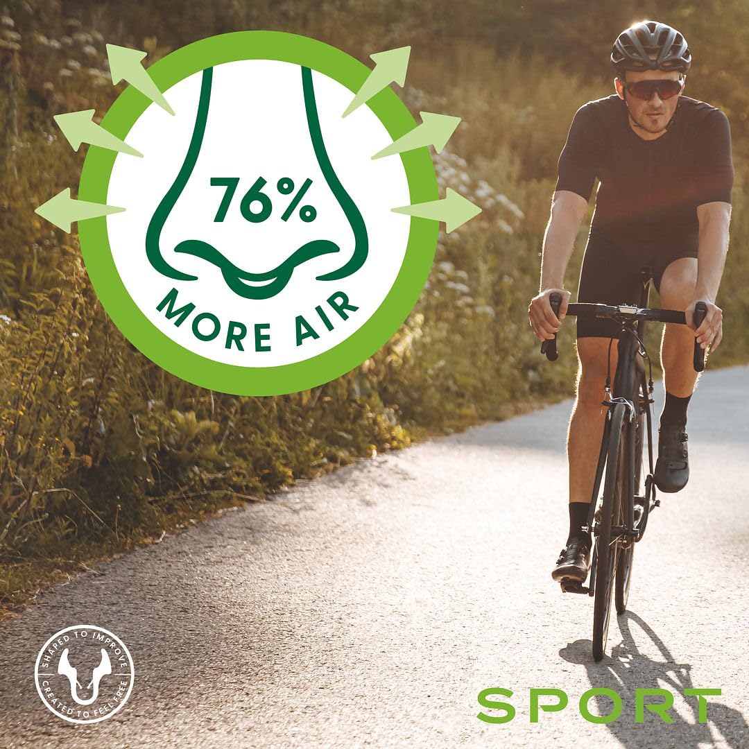 Airmax Sport Nasal Dilator - Breathing aids for Working Out - Medium - Vacation Essentials - Fitness, Running, Pilates - Gym Equ