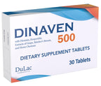 Dulc - Dinaven 500, Diosmin Hesperidin 500mg Dietary Supplement 30 Tablets, Enriched with Butchers Broom, Horse Chestnut Extrac