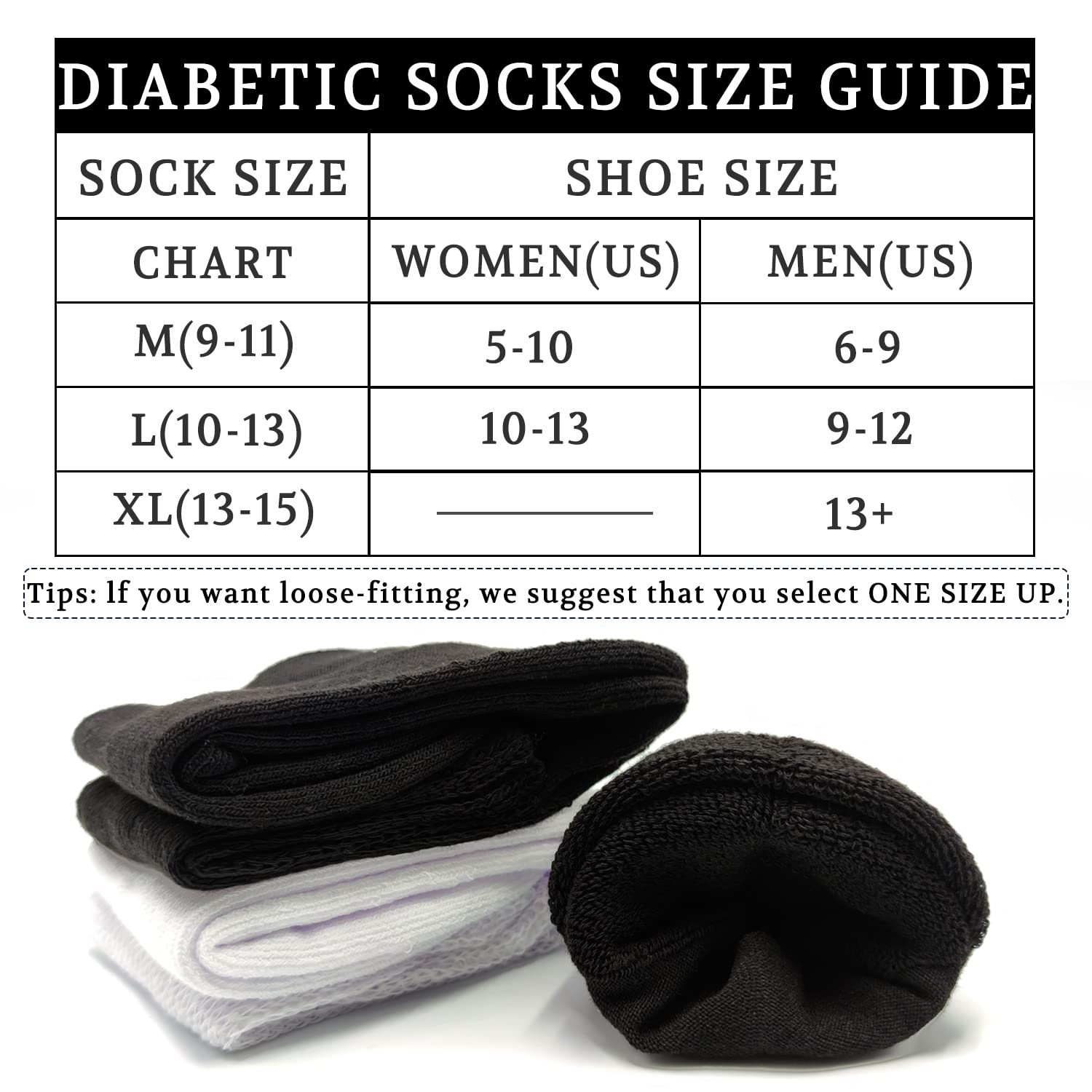 LIN PERFORMANCE Ankle Diabetic Socks for Women and Men Non-Binding Top Cushion Sole Moisture Wicking, 4 Pairs (13-15, White)