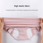 ZJHTK High Waist Incontinence Underwear for Women, Cotton Incontinence Protective Briefs, Washable Ladies Panties, 6pcs,Multi Co