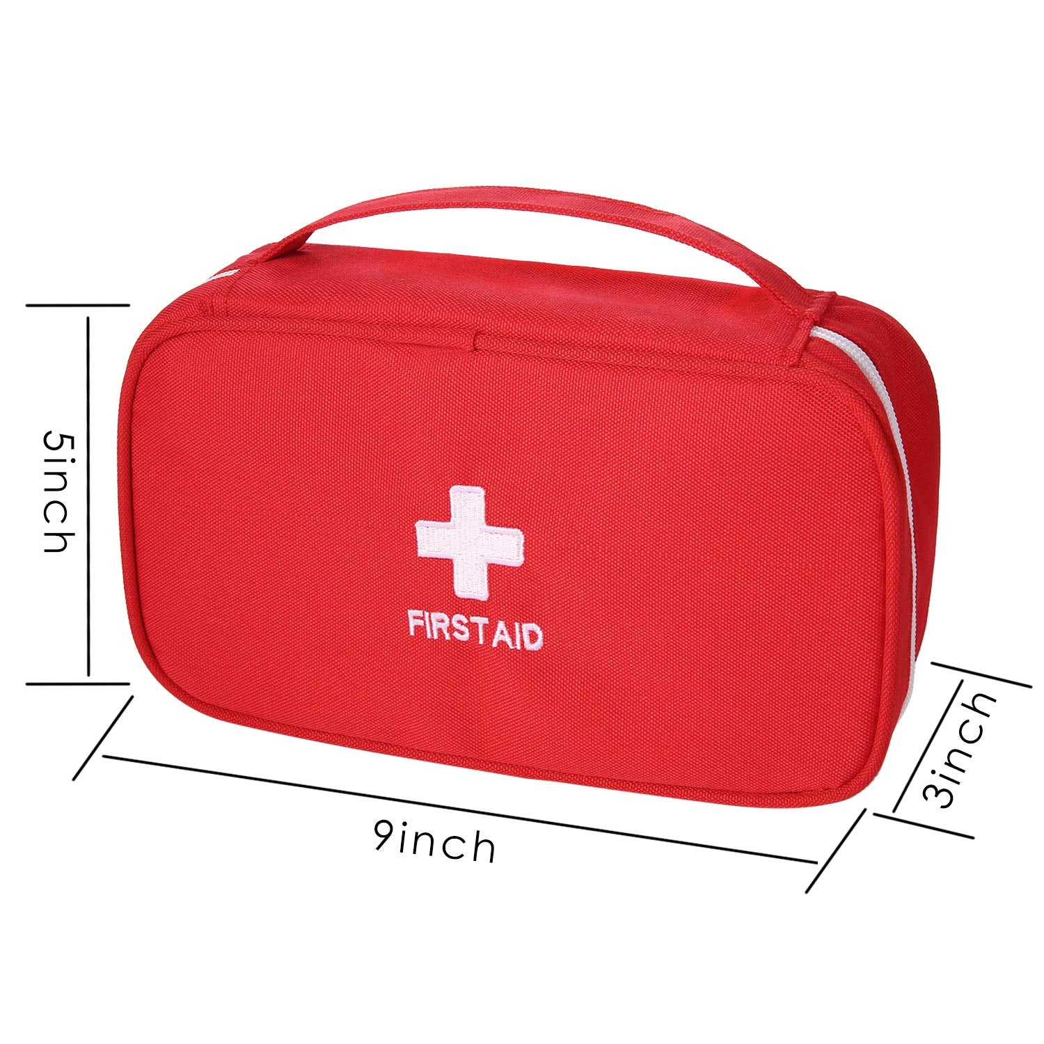 Ellsang First Aid Bags Empty, Portable Travel Medicine Bag for Camping Hiking Vehicle Motorcycle, Empty First Aid Bag for Home E