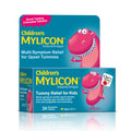 MYLICON Childrens Tummy Relief for Kids, 24 Cherry Flavored Chewable Tablets