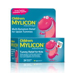 MYLICON Childrens Tummy Relief for Kids, 24 Cherry Flavored Chewable Tablets