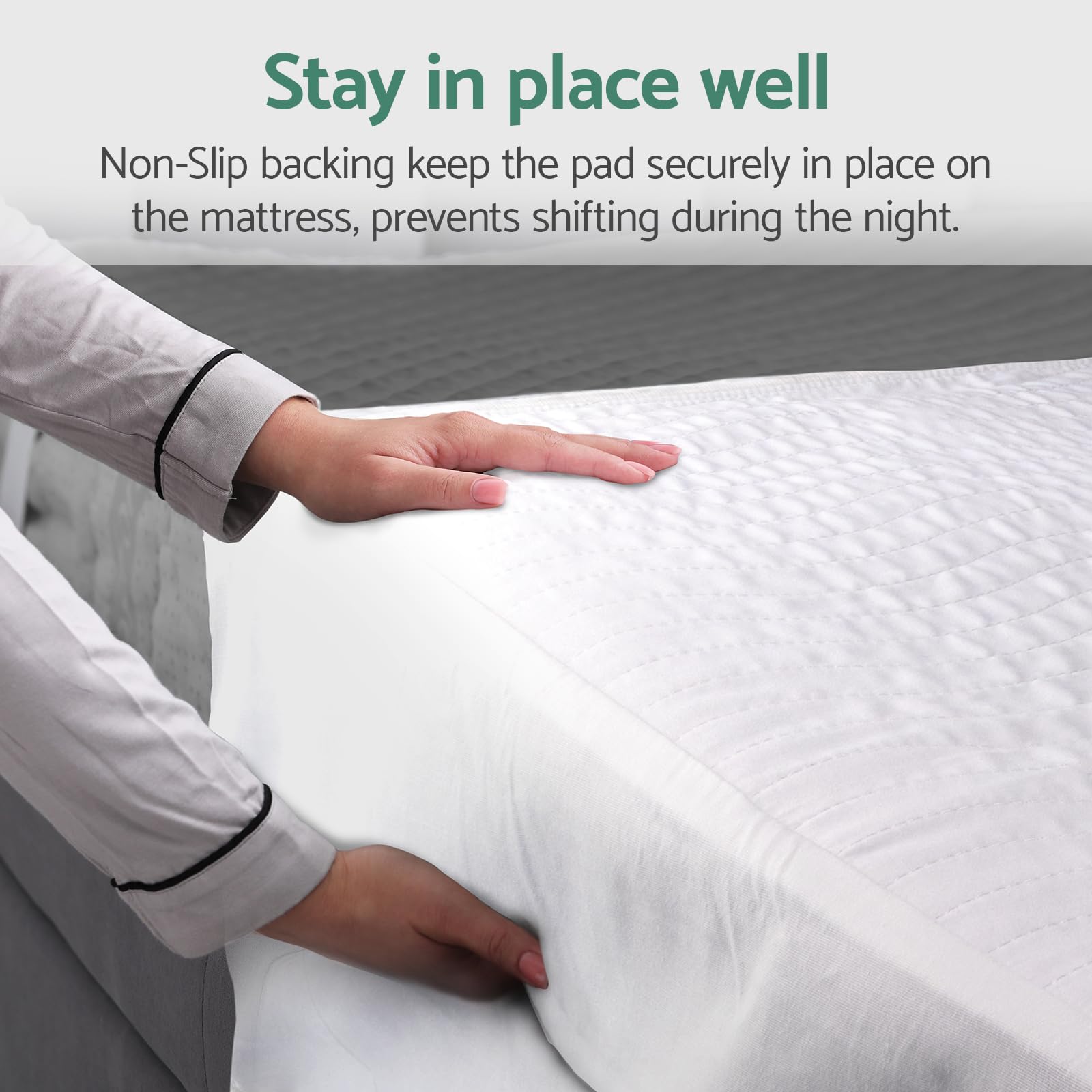 CoolShields Waterproof Bed Pads Incontinence 60 x 36 (Queen) Washable Reusable Mattress Protector Bedwetting Pad for Kids, Adult