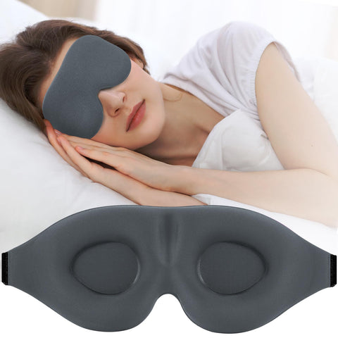 ZGGCD 3D Sleep Mask for Side Sleeper, Light Blocking Sleeping Eye Mask for Women Men, Contoured Cup Night Blindfold, Luxury Eye 