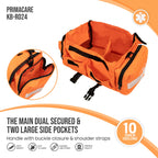 Primacare KB-RO24 Empty First Responder Bag, 15x9x8, Professional Compartment Kit Carrier for Trauma and Emergency Medical Suppl