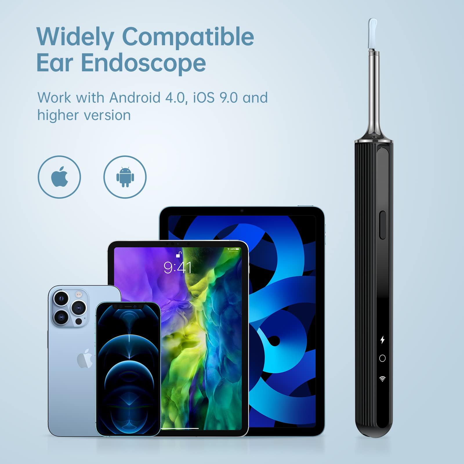 Wireless Ear Wax Removal Camera - Ear Wax Removal Tool Camera - Ear Wax Removal Kit with Ear Pick - Ear Cleaner with 1080P Camer