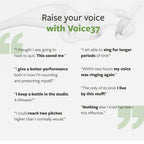 CLYOR Voice37- All Natural Voice Remedy for Singers - Boosts Your Voice - Soothes and Relieve Hoarseness - Lubricates Vocal Cord