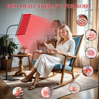 i-Venoya Red Light Therapy for Body: Infrared Light Therapy Panel Lamp with Stand, 660nm Deep Red and 850nm Near Infrared LED De