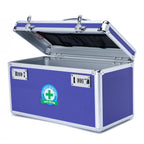 HEWEI WORKS Lockable Medication Box with Portable Storage Case, 14.2x 7.2x 8.2, Childproof Medicine Lock Organizer, Locked