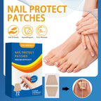 ZACUEEOCY 72PCS Nail Treatment Patches for Toenail and Fingernails, Nail Repair Patches Extra Strength 8-Hours Overnight Care an