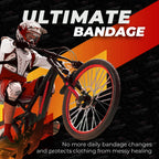Medium CrashPads Adhesive Bandages for Road Rash, Raspberries, Cuts, Scrapes and Burns (Crash Pads roadrash Dressing) [12pcs: 8-