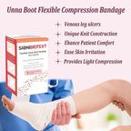 Sion Biotext Unna Boot with Zinc and Calamine - 3    x 10 Yards Flexible Compression Bandage - Moist Healing Environment - Ideal