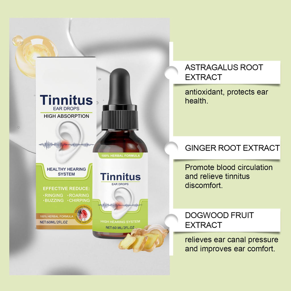 Befada Tinnitus Relief for Ringing Ears - Ear Drops to Reduce Noise, Soothe Clogged Ears and Promote Clear Hearing, Plant-Based