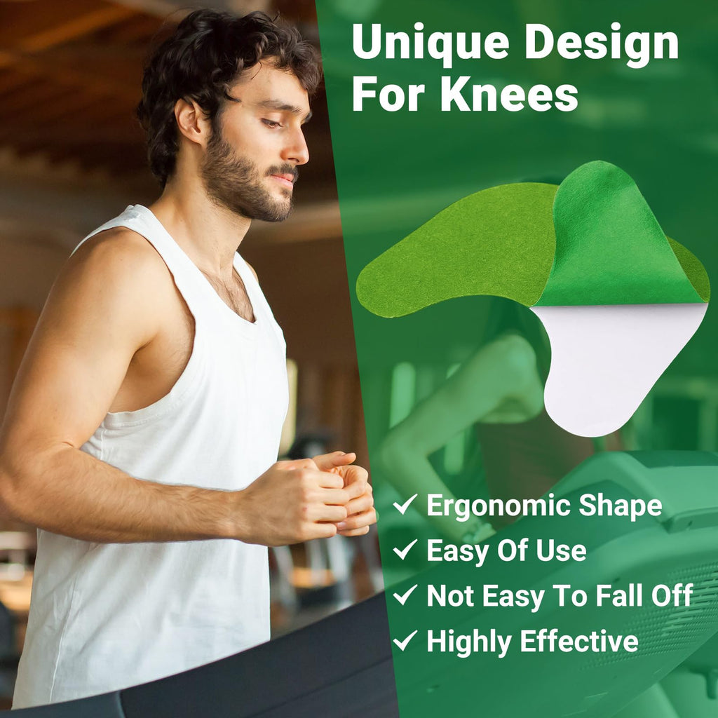 ishancare Knee Patches - 24 Count Warming Herbal Plaster Maximum Strength Heat Patches, 8 Hours Deep Heating Extra Strength Join