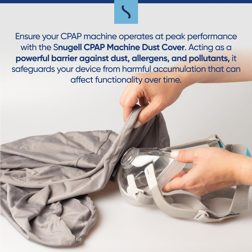 Snugell CPAP Dust Cover - Universal Fit Microfiber Protective Shield for Sleep Therapy Machines - Keeps CPAP Supplies Clean, Dus