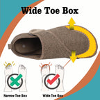 Sisttke Diabetic Shoes for Women Men Adjustable Wide Width Orthopedic House Slippers Arch Support Walking Shoes for Arthritis Ed