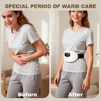 3-in-1 Electric Abdominal Massager with Heating Pad, Stomach Massage for Digestion Support, Hot Stone Heating Pad with Vibration