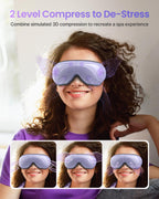 RENPHO Eyeris 2 Eye Massager with Heat, Birthday Gifts for Mom Dad Women Men Face Massager, Heated Eye Mask for Improve Sleep