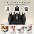 CuPiLo Foot Massager with Heat, FSA HSA Eligible Shiatsu Foot Calf Massager with Remote, Multi-Level Compression Deep Kneading F